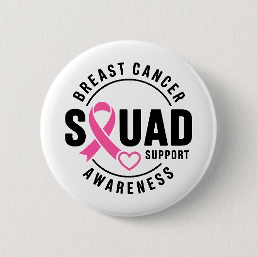Breast Cancer Awareness Squad Support 缶バッジ (正面)