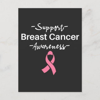 Breast Cancer Awareness Support Pink Ribbon ポストカード