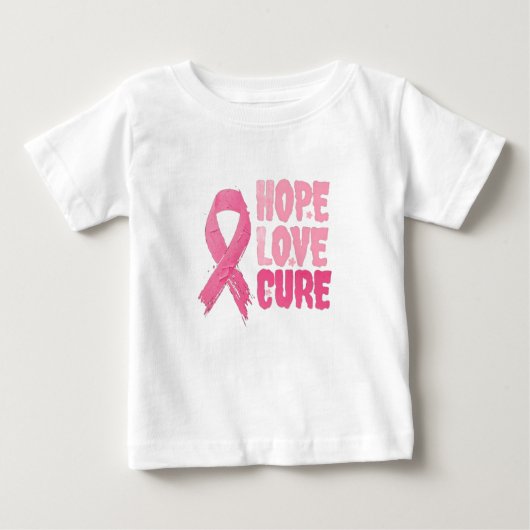 Breast Cancer Awareness T shirt baby ベビーTシャツ (正面)