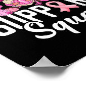 Breast Cancer Awareness Warrior Support Squad Gnom ポスター (角)