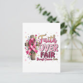 Breast Cancer Bow 2025 t-shirt | Breast Cancer Awa ポストカード (スタンド正面)