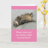 Breast Cancer Fight Like A Tiger Support  カード (黄色い花)