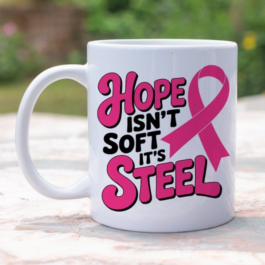 Breast Cancer Fighter Pink Ribbon Warrior Survivor コーヒーマグカップ
