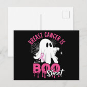 Breast Cancer Is Boo Sheet Halloween Breast Cancer ポストカード (正面/裏面)