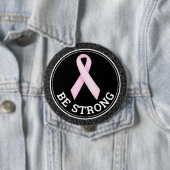 Breast Cancer Survivor – Be Strong Pink Ribbon 缶バッジ (インサイチュ)