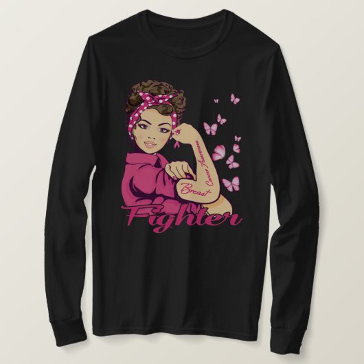 Breast Cancer Warrior Awareness Tee Support Believ Tシャツ (デザイン正面)