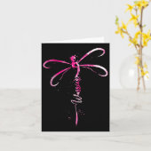 Breast Cancer Warrior Breast Cancer Awareness Drag カード (黄色い花)