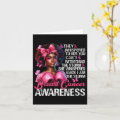 Breast Cancer Warrior I'm The Storm Strong Women P カード (黄色い花)