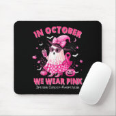 Breast Cancer Women Halloween In October We Wear P マウスパッド (マウス)