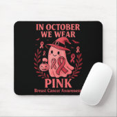 Breast Cancer Women Halloween In October We Wear P マウスパッド (マウス)