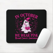 Breast Cancer Women Halloween In October We Wear P マウスパッド (マウス)