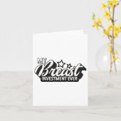 Breast Implants Ies Funny New S Plastic Surgery  カード (黄色い花)