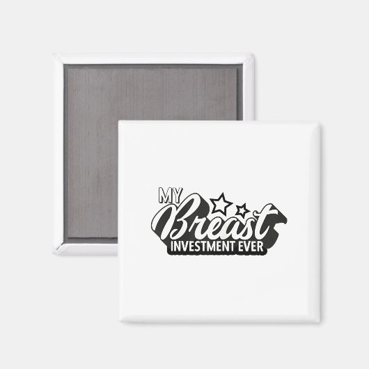 Breast Implants Ies Funny New S Plastic Surgery  マグネット (正面/裏面)