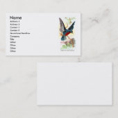 Breastedの紫色のChatterer 名刺 (正面/裏面)