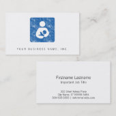 Breastfeeding Icon Letterpressスタイルテクスチャ 名刺 (正面/裏面)