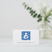 Breastfeeding Icon Letterpressスタイルテクスチャ 名刺 (スタンド正面)
