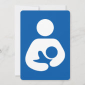 Breastfeeding / Nursing Icon 招待状 (裏面)