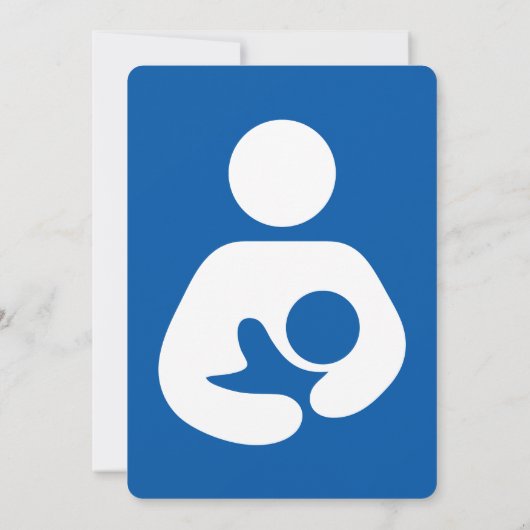Breastfeeding / Nursing Icon 招待状 (裏面)