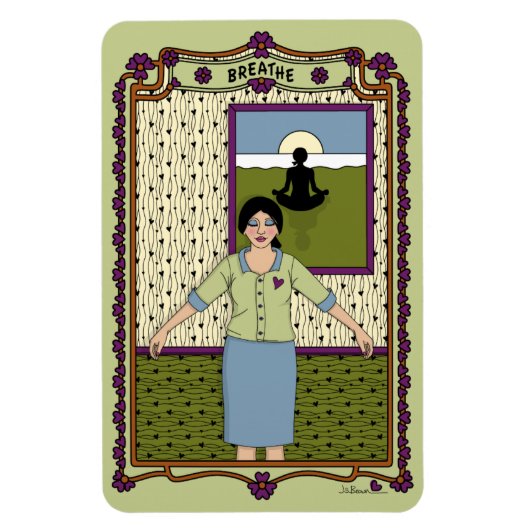 Breath_A_4x6冷蔵庫磁石 マグネット (縦)