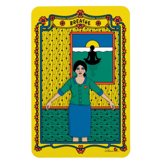 Breath_B_4x6冷蔵庫磁石 マグネット (縦)