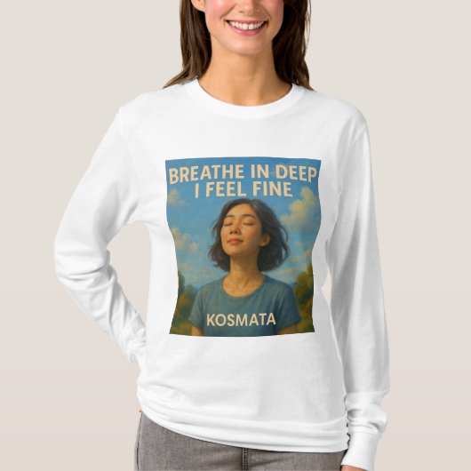 Breath in Deep - Langarmshirt Damen Tシャツ (正面)