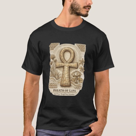 Breath of Life | アンク | 古代アフリカ Tシャツ (正面)