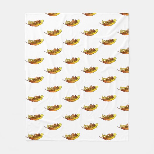 Breathe  フリースブランケット (正面)