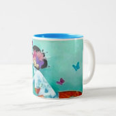 Breathe 325 ml Taza de dos tonos personalizada ツートーンマグカップ (正面右)