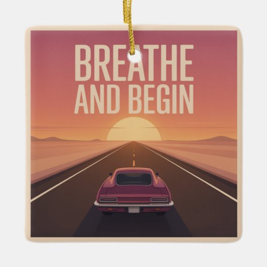 Breathe And Begin セラミックオーナメント (正面)