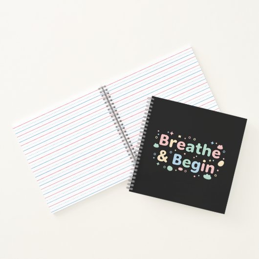 Breathe & Begin Pastel Notebook ノートブック (内部)
