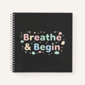 Breathe & Begin Pastel Notebook ノートブック (正面)