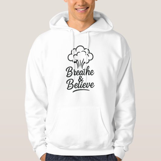 Breathe & Believe Steam Cloud Hoodie パーカ (正面)