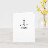 Breathe - Black Sanskrit style カード (黄色い花)