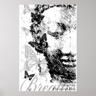Breathe Buddha Poster ポスター