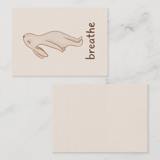 Breathe Bunny Mini Enclosure Card エンクロージャーカード (正面/裏面)