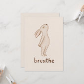 Breathe Bunny Minimal Card カード (正面/裏面インサイチュ)