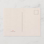 Breathe Bunny Minimalist Postcard インビテーションポストカード (裏面)