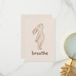 Breathe Bunny Thank You Card サンキューカード