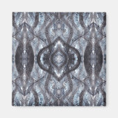 Breathe Dark Blue Abstract Watercolor Art マグネット (正面)