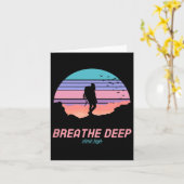 Breathe Deep Climb High - Hiking  カード (黄色い花)