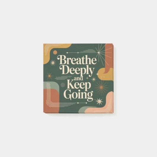 Breathe Deeply And Keep Going ポストイット (正面)