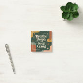 Breathe Deeply And Keep Going ポストイット (オフィス)