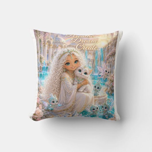Breathe Dream. Create. Collection -Fleece Blanket クッション (正面)