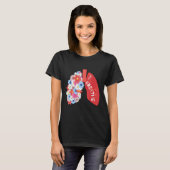 Breathe Floral Lung Respiratory Therapist RT Tシャツ (正面フル)