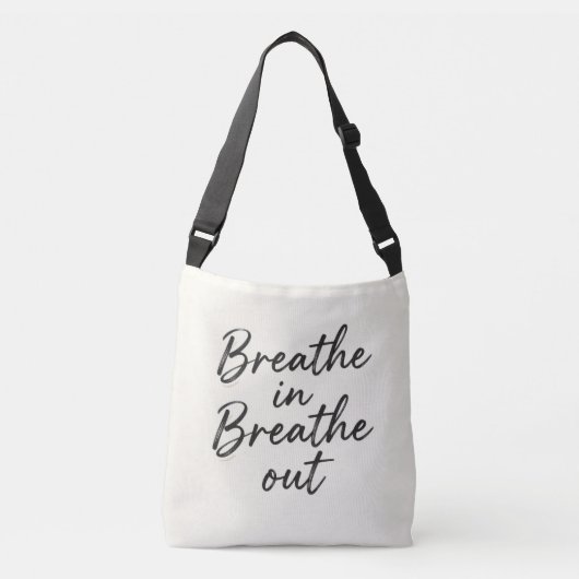 Breathe in, breathe out tote bag クロスボディバッグ (正面)