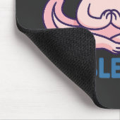 Breathe In Bubble Out Axolotl Yoga マウスパッド (コーナー)