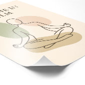 Breathe in Calm Minimalist Meditation Poster フォトプリント (角)