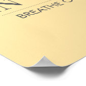 Breathe In Calm Quote | Mindfulness Affirmation ポスター (角)