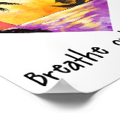 Breathe In Love Breathe Out Gratitude Sitive Motiv ポスター (角)
