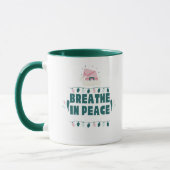 “Breathe in Peace” Minimalist Zen Mug マグカップ (左)